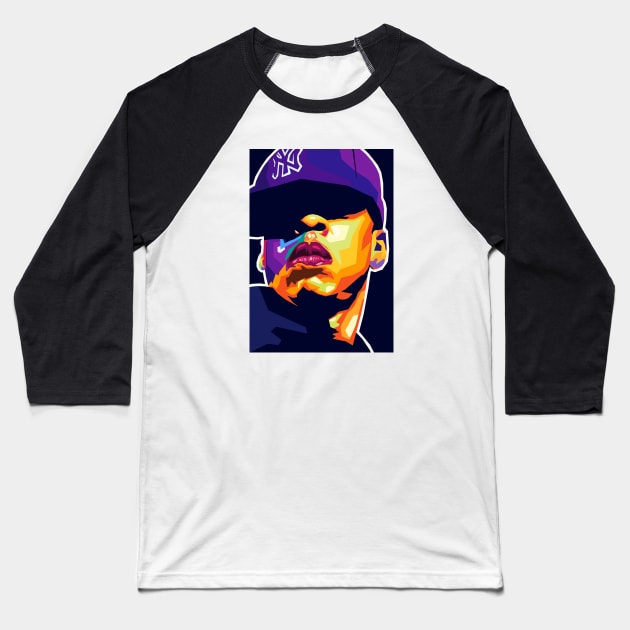 Jay Z Baseball T-Shirt by Zet Art